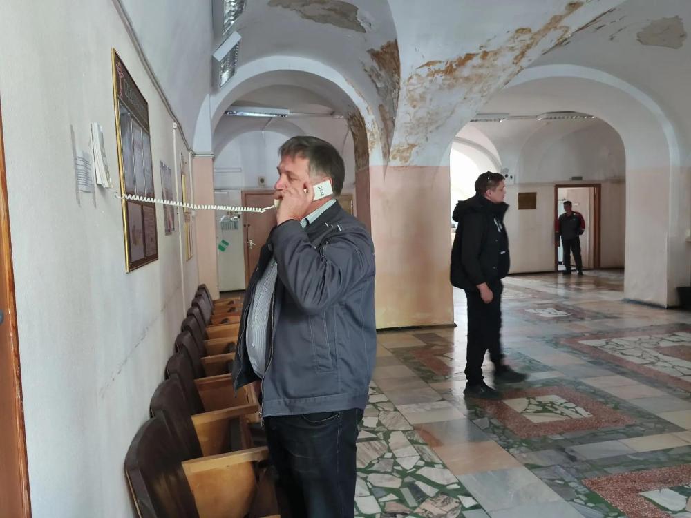 На территории областной больницы им. Н.Н. Бурденко прошли тактико-специальные учения по пожарной безопасности с привлечением МЧС России