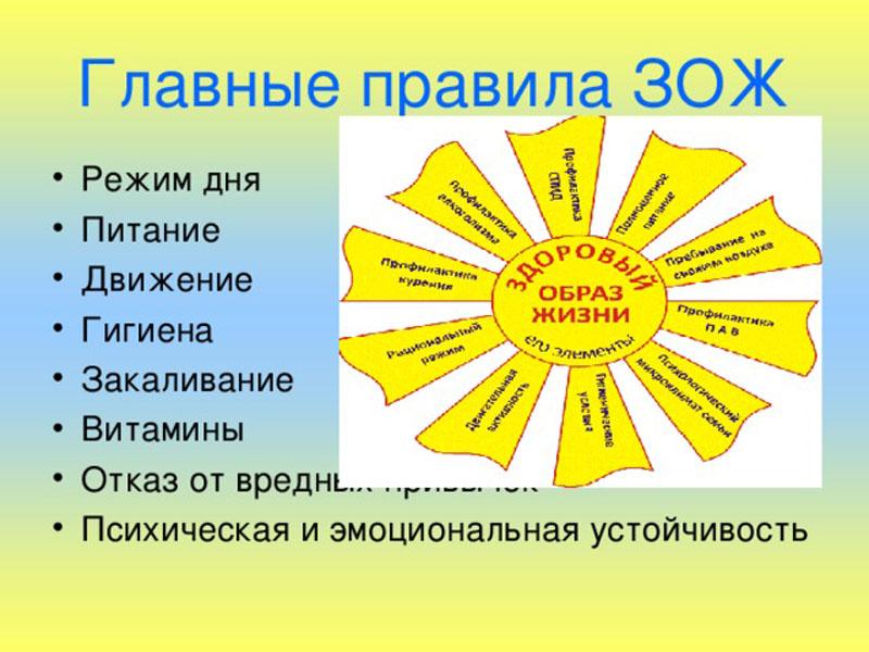 Как выглядит формула здорового образа жизни?
