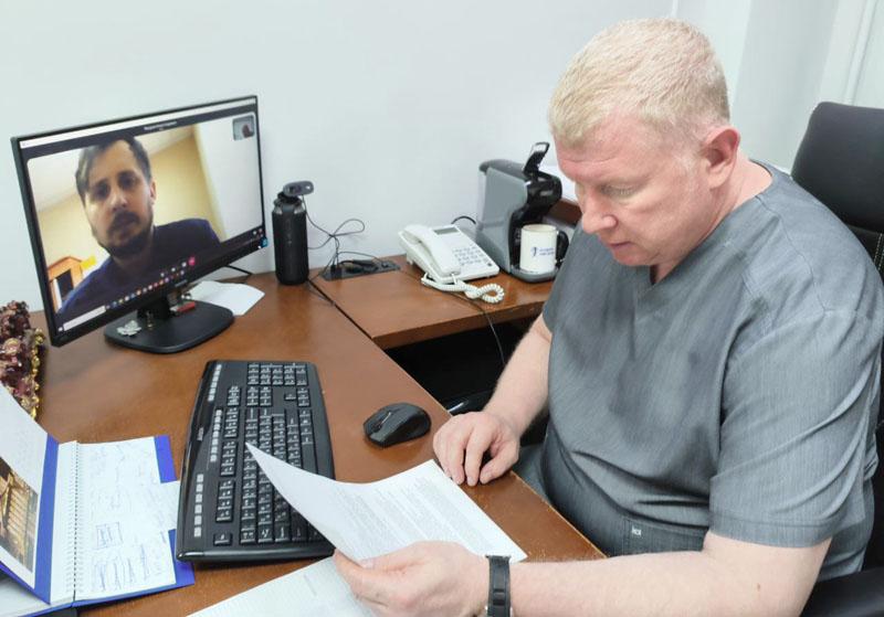 Врачами-неврологами областной больницы им. Н. Н. Бурденко был проведен виртуальный обход в Кузнецкой районной больнице